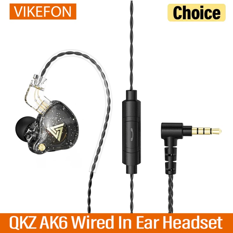 In Ear Monitors For Singers - Cuffie auricolari cablate QKZ AK6 Pro
